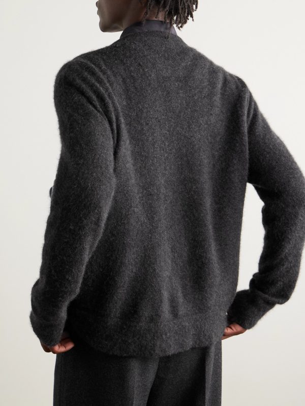 Danube Brushed Cashmere and Silk-Blend Cardigan - BK