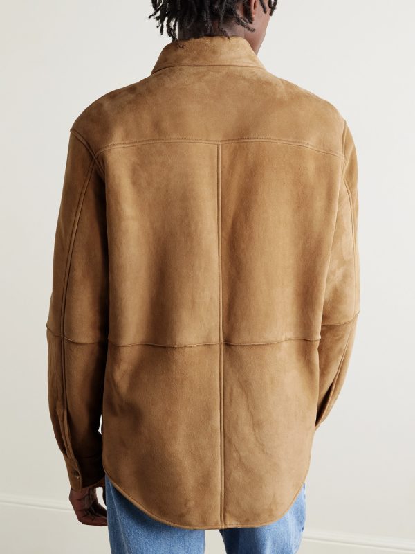 Bento Panelled Shearling Shirt Jacket - BK