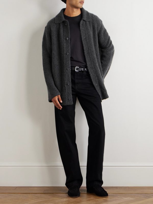 Novak Cashmere, Alpaca and Silk-Blend Bouclé Cardigan - OU