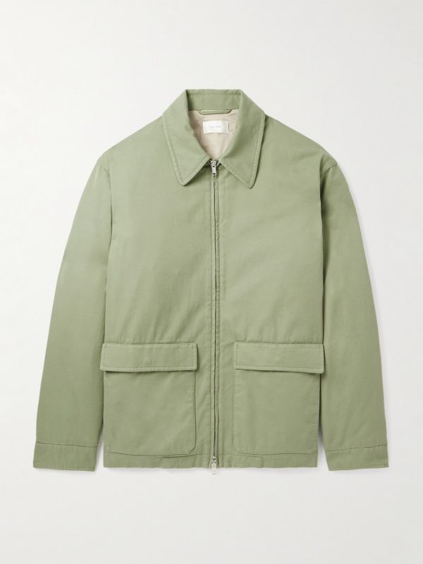 Justo Cotton and Cashmere-Blend Gabardine Bomber Jacket Justo Cotton and Cashmere-Blend Gabardine Bomber Jacket