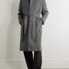 Tarian Silk and Virgin Wool-Blend Trench Coat - OU Tarian Silk and Virgin Wool-Blend Trench Coat - OU