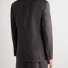 Sabriel Jacket Grain de Poudre Wool and Mohair-Blend Blazer - BK Sabriel Jacket Grain de Poudre Wool and Mohair-Blend Blazer - BK