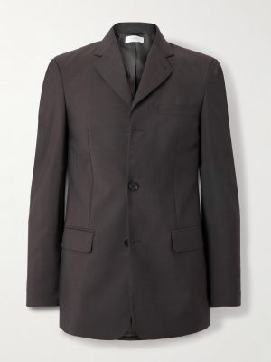Sabriel Jacket Grain de Poudre Wool and Mohair-Blend Blazer Sabriel Jacket Grain de Poudre Wool and Mohair-Blend Blazer