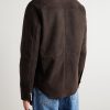 Bento Panelled Shearling Shirt Jacket - BK Bento Panelled Shearling Shirt Jacket - BK