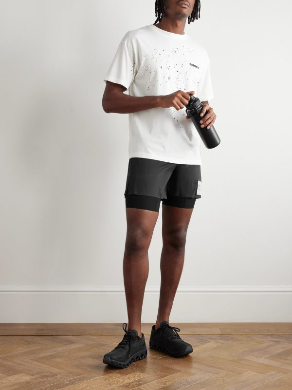 5" Straight-Leg Layered TechSilk™ and Justice™ Shorts - OU 5" Straight-Leg Layered TechSilk™ and Justice™ Shorts - OU