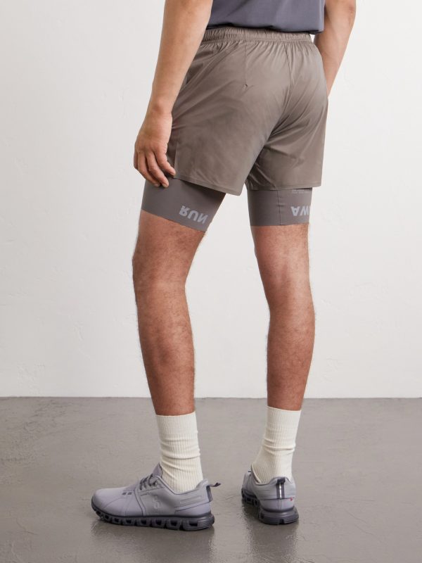 Slim-Fit Layered 8" Techsilk and Justice™ coldblack® Shorts - BK