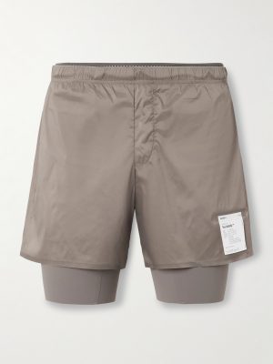 Slim-Fit Layered 8" Techsilk and Justice™ coldblack® Shorts Slim-Fit Layered 8" Techsilk and Justice™ coldblack® Shorts