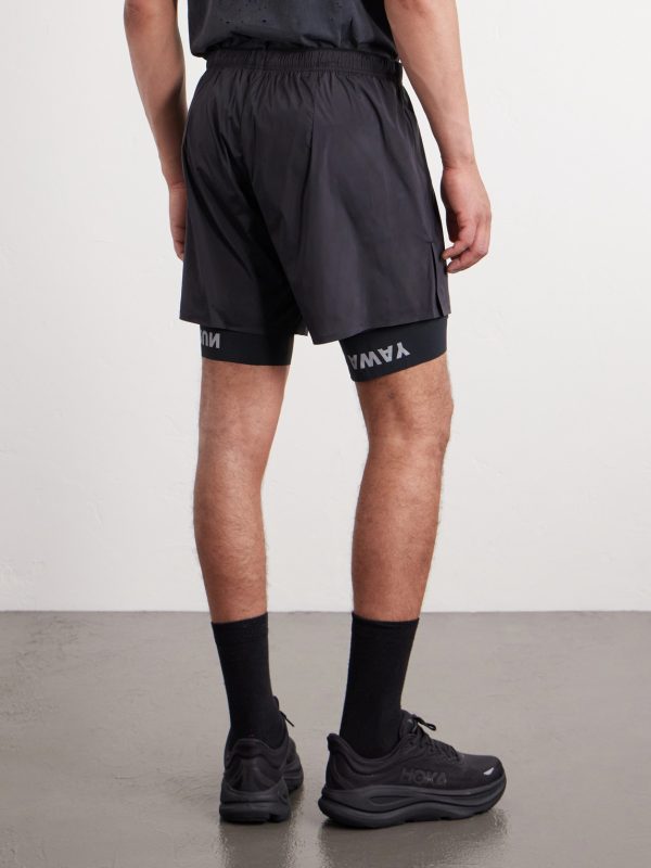 Slim-Fit Layered 8" Techsilk and Justice™ coldblack® Shorts - BK Slim-Fit Layered 8" Techsilk and Justice™ coldblack® Shorts - BK
