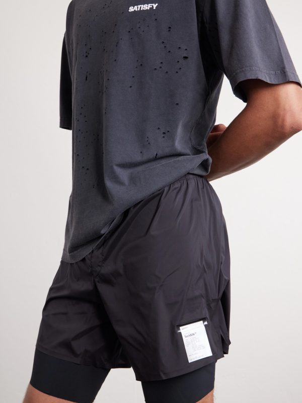 Slim-Fit Layered 8" Techsilk and Justice™ coldblack® Shorts - CU Slim-Fit Layered 8" Techsilk and Justice™ coldblack® Shorts - CU