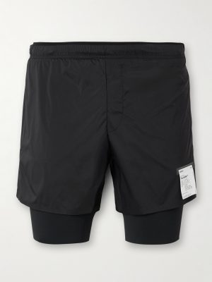 Slim-Fit Layered 8" Techsilk and Justice™ coldblack® Shorts Slim-Fit Layered 8" Techsilk and Justice™ coldblack® Shorts