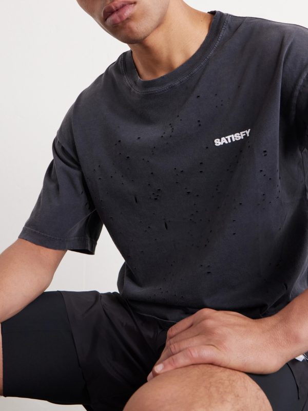 Logo-Print Distressed MothTech™ Cotton-Jersey T-Shirt - CU Logo-Print Distressed MothTech™ Cotton-Jersey T-Shirt - CU