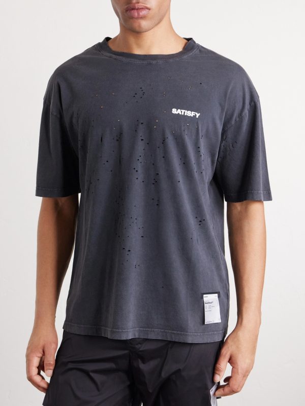 Logo-Print Distressed MothTech™ Cotton-Jersey T-Shirt - FR Logo-Print Distressed MothTech™ Cotton-Jersey T-Shirt - FR