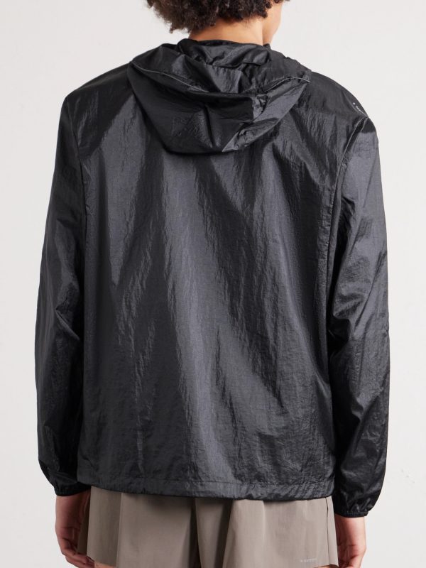 Logo-Appliquéd Rippy™ Ripstop-Panelled Pertex® Diamond Fuse Hooded Jacket - BK Logo-Appliquéd Rippy™ Ripstop-Panelled Pertex® Diamond Fuse Hooded Jacket - BK