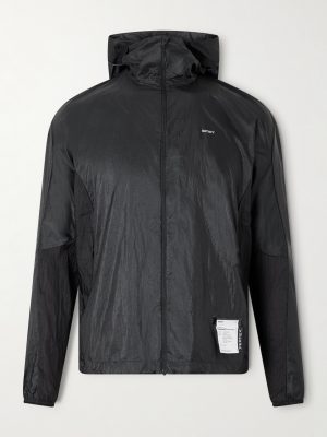 Logo-Appliquéd Rippy™ Ripstop-Panelled Pertex® Diamond Fuse Hooded Jacket Logo-Appliquéd Rippy™ Ripstop-Panelled Pertex® Diamond Fuse Hooded Jacket