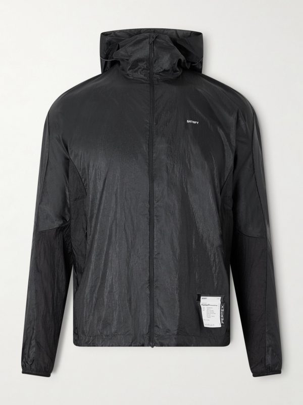 Logo-Appliquéd Rippy™ Ripstop-Panelled Pertex® Diamond Fuse Hooded Jacket Logo-Appliquéd Rippy™ Ripstop-Panelled Pertex® Diamond Fuse Hooded Jacket