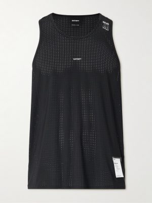 Embellished Logo-Appliquéd Space-O™ Mesh Tank Top