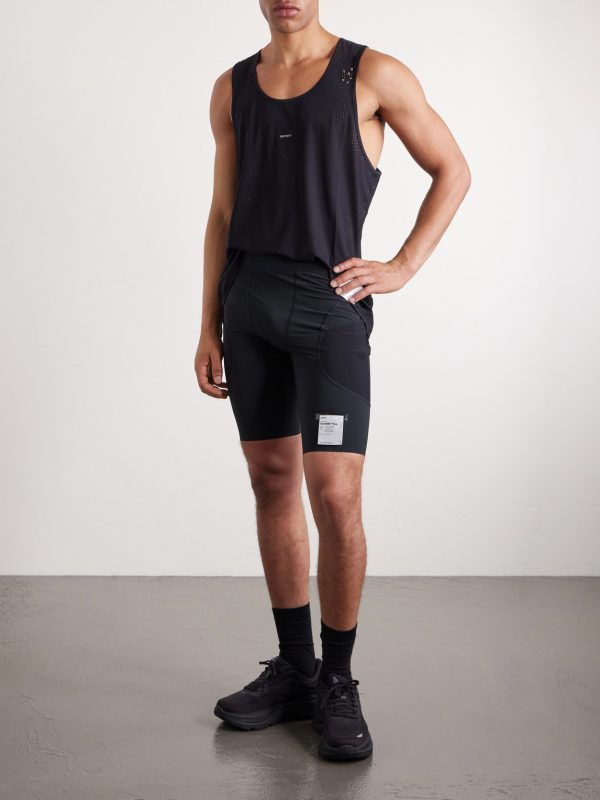 Embellished Logo-Appliquéd Space-O™ Mesh Tank Top - OU