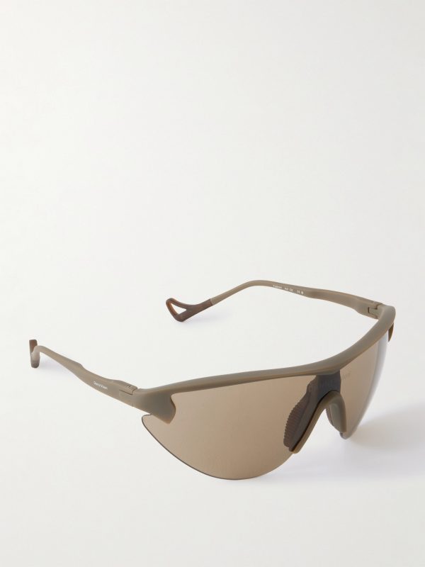 Yukinori Range Finder D-Frame Acetate Wrap-Around Sunglasses - FR Yukinori Range Finder D-Frame Acetate Wrap-Around Sunglasses - FR