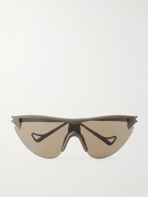 Yukinori Range Finder D-Frame Acetate Wrap-Around Sunglasses
