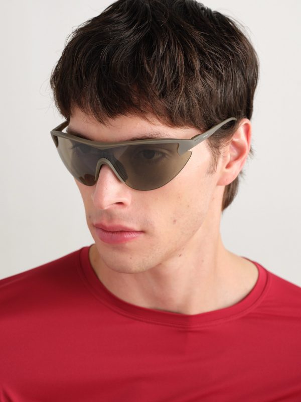 Yukinori Range Finder D-Frame Acetate Wrap-Around Sunglasses - OU Yukinori Range Finder D-Frame Acetate Wrap-Around Sunglasses - OU
