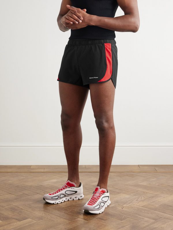 Straight-Leg Panelled Stretch-Jersey Shorts - FR Straight-Leg Panelled Stretch-Jersey Shorts - FR
