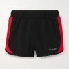 Straight-Leg Panelled Stretch-Jersey Shorts Straight-Leg Panelled Stretch-Jersey Shorts