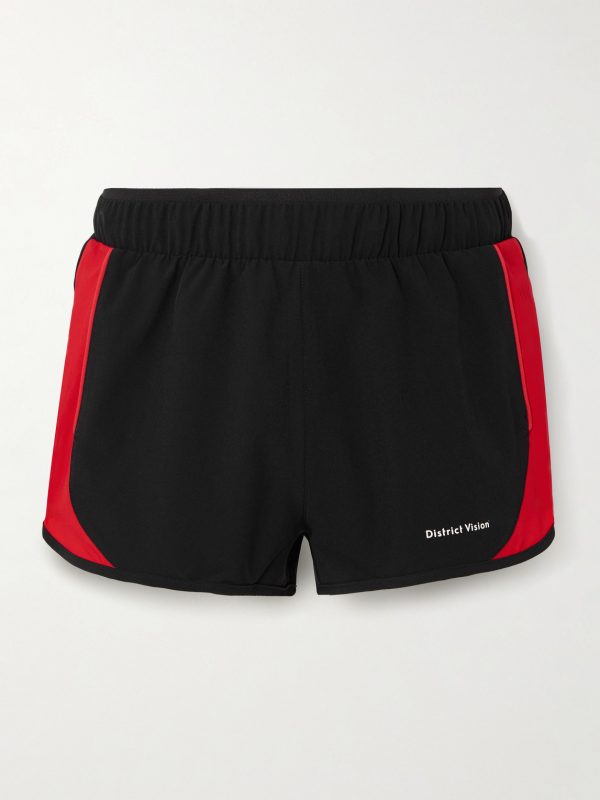 Straight-Leg Panelled Stretch-Jersey Shorts Straight-Leg Panelled Stretch-Jersey Shorts