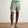 Straight-Leg Layered Logo-Print Stretch-Jersey and Shell Drawstring Shorts - FR Straight-Leg Layered Logo-Print Stretch-Jersey and Shell Drawstring Shorts - FR