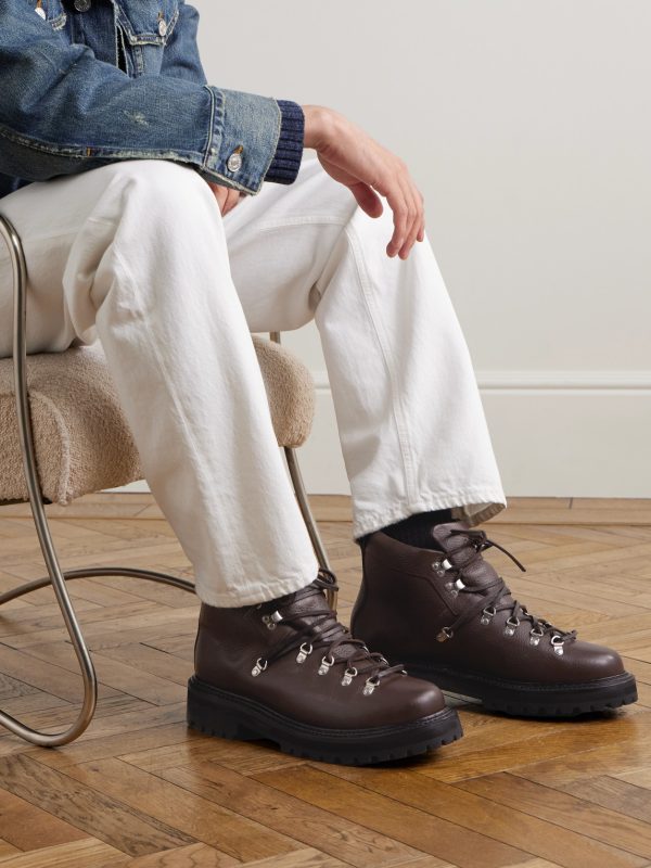 Mason Alpine Full-Grain Leather Lace-Up Boots - OU Mason Alpine Full-Grain Leather Lace-Up Boots - OU