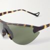 Yukinori Range Finder D-Frame Tortoiseshell Acetate Wrap-Around Sunglasses - CU Yukinori Range Finder D-Frame Tortoiseshell Acetate Wrap-Around Sunglasses - CU