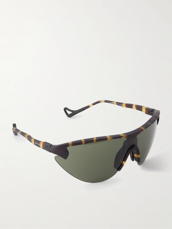 Yukinori Range Finder D-Frame Tortoiseshell Acetate Wrap-Around Sunglasses - FR Yukinori Range Finder D-Frame Tortoiseshell Acetate Wrap-Around Sunglasses - FR