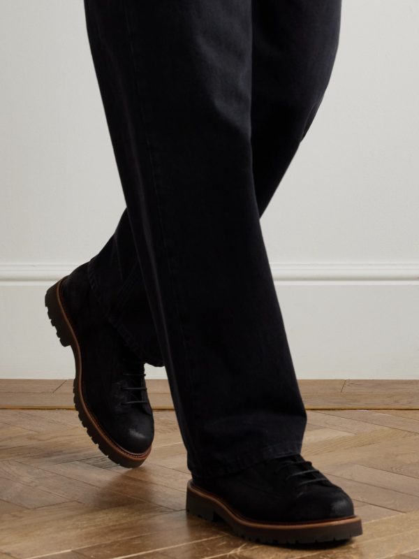 Waxed-Suede Hiking Boots - OU Waxed-Suede Hiking Boots - OU