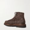 Suede Lace-Up Boots - BK Suede Lace-Up Boots - BK