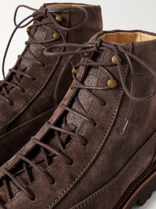 Suede Lace-Up Boots - CU Suede Lace-Up Boots - CU