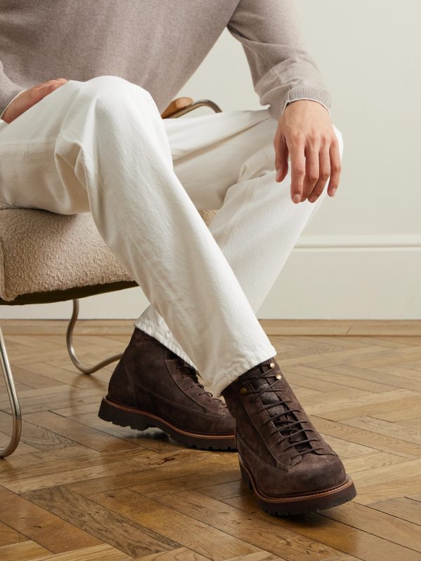 Suede Lace-Up Boots - OU Suede Lace-Up Boots - OU