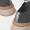 Leather-Trimmed Stretch-Knit Sneakers - CU Leather-Trimmed Stretch-Knit Sneakers - CU