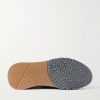 Leather-Trimmed Stretch-Knit Sneakers - E1 Leather-Trimmed Stretch-Knit Sneakers - E1