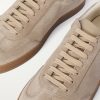 Leather-Trimmed Suede Sneakers - CU Leather-Trimmed Suede Sneakers - CU
