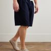 Leather-Trimmed Suede Sneakers - OU Leather-Trimmed Suede Sneakers - OU