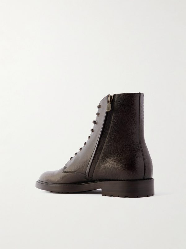 Pedula Full-Grain Leather Boots - BK Pedula Full-Grain Leather Boots - BK