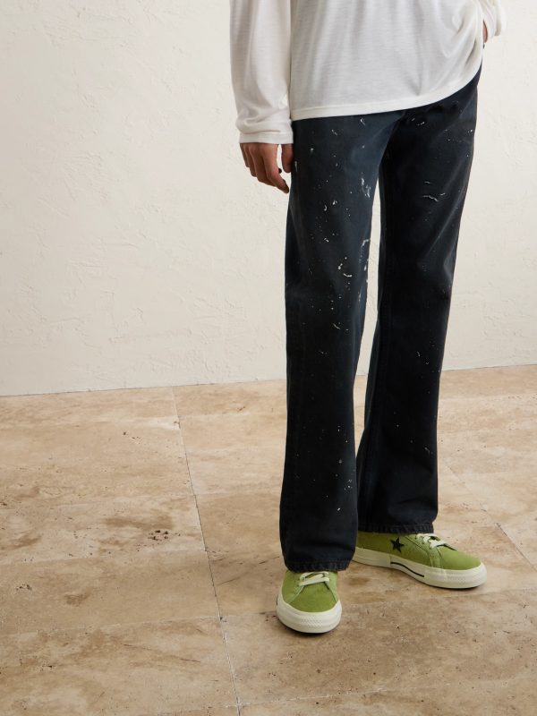+ Converse One Star Leather-Trimmed Calf Hair Sneakers - OU