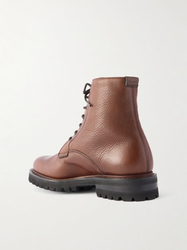 Coalport 2 Full-Grain Leather Derby Boots - BK Coalport 2 Full-Grain Leather Derby Boots - BK