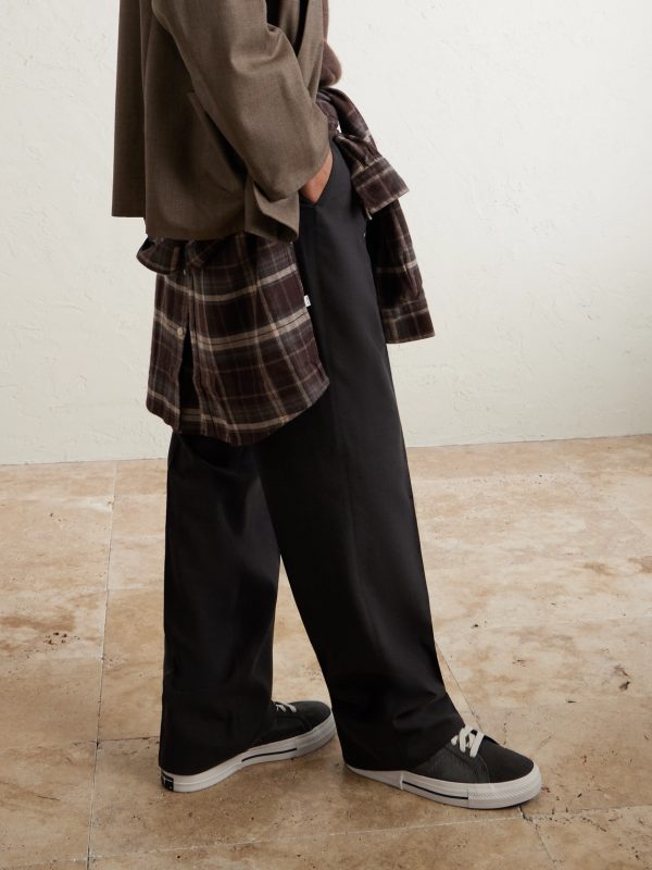 + Converse One Star Leather-Trimmed Calf Hair Sneakers - OU + Converse One Star Leather-Trimmed Calf Hair Sneakers - OU