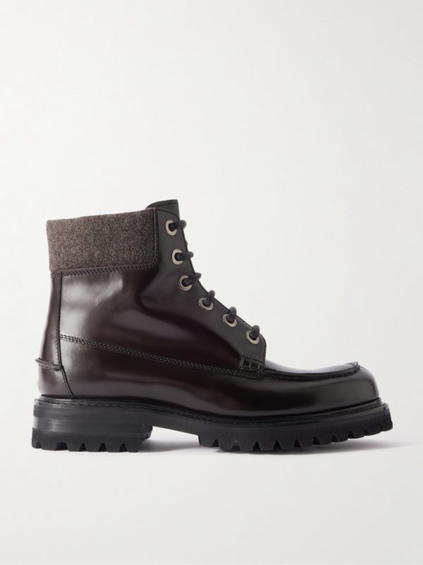 Padstow Glossed-Leather Boots Padstow Glossed-Leather Boots
