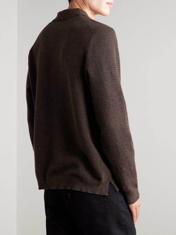 Paul 60019 Ribbed Organic Cotton Polo Shirt - BK