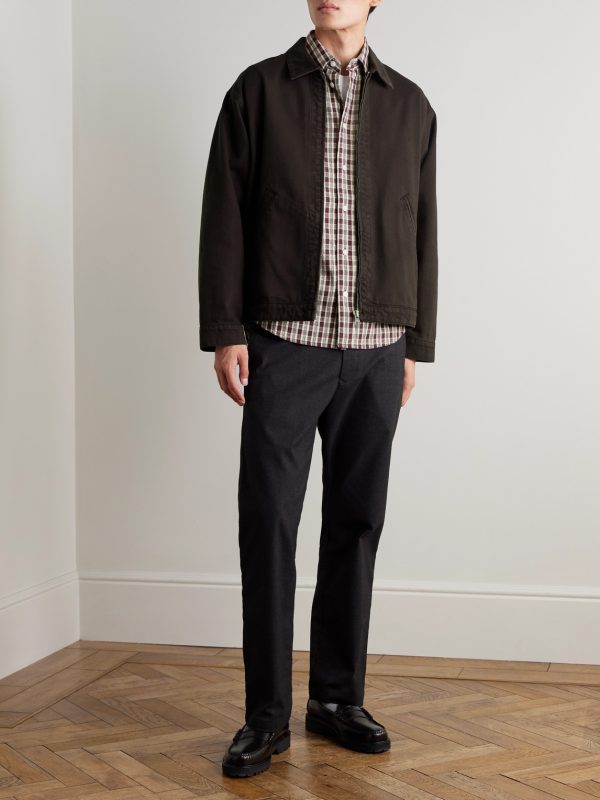 Colby 50007 Embroidered Checked Organic Cotton Shirt - OU