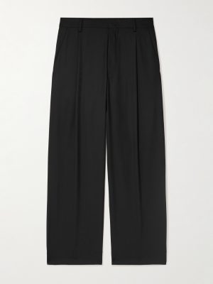 Kay 1088 Straight-Leg Pleated Recycled Woven Trousers Kay 1088 Straight-Leg Pleated Recycled Woven Trousers