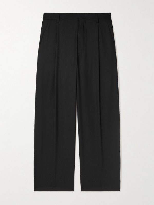 Kay 1088 Straight-Leg Pleated Recycled Woven Trousers Kay 1088 Straight-Leg Pleated Recycled Woven Trousers