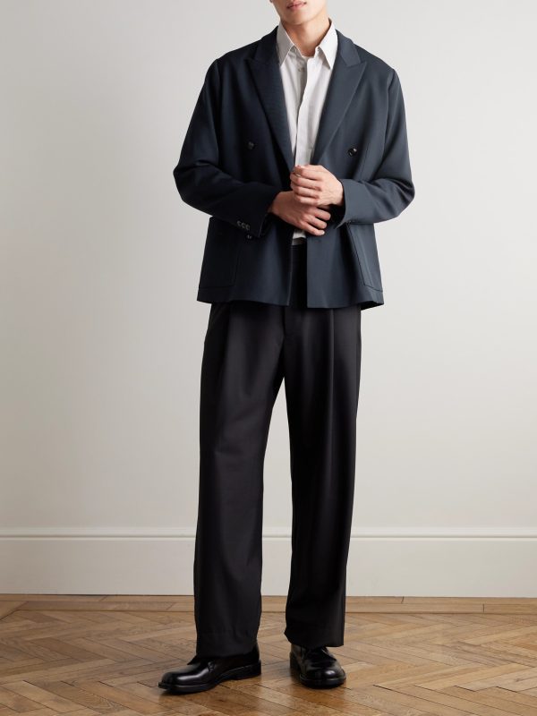 Jordin 10002 Double-Breasted Wool-Blend Twill Suit Jacket - OU Jordin 10002 Double-Breasted Wool-Blend Twill Suit Jacket - OU