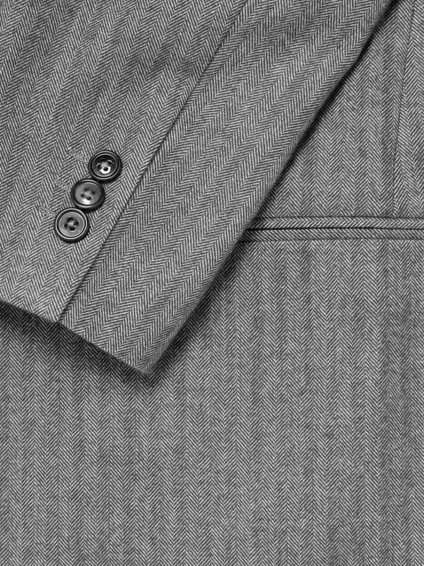 Timo 10001 Herringbone Wool and Cotton-Blend Suit Jacket - CU Timo 10001 Herringbone Wool and Cotton-Blend Suit Jacket - CU